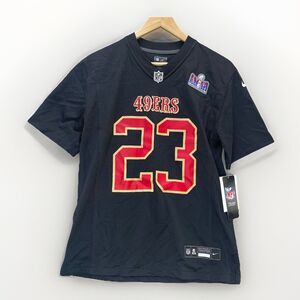 Christian McCaffrey San Francisco 49ers Jersey Youth Large Nike Super Bowl LVIII